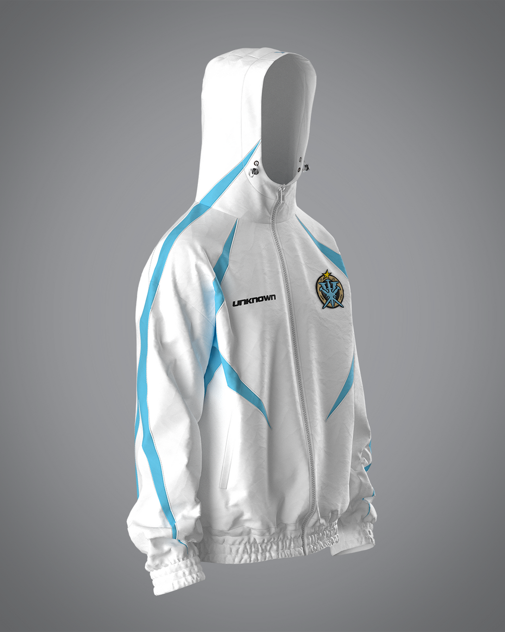 VRUNK X UNKNOWN - TRACK TOP WHITE