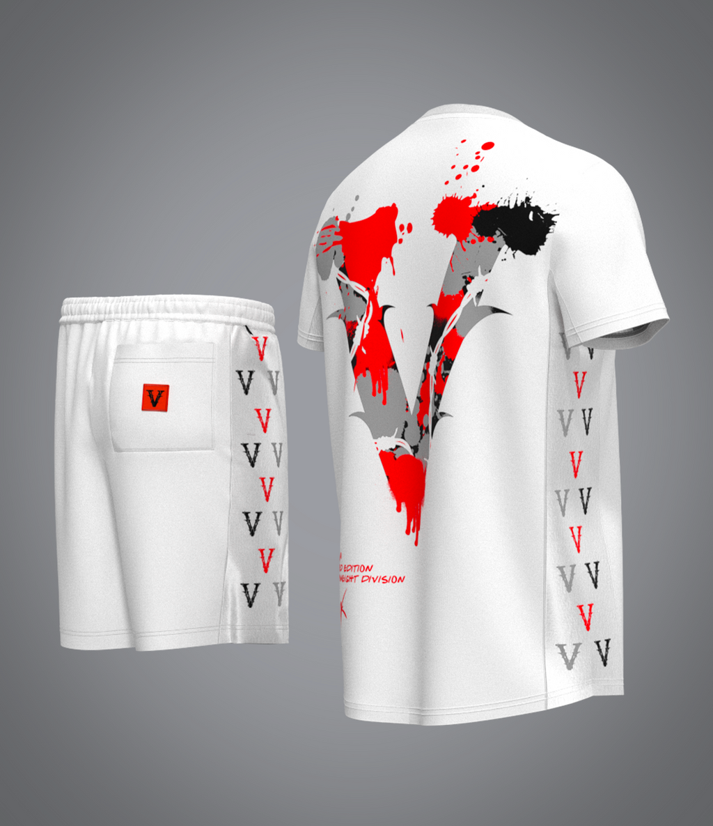 Ensemble Red Scarface Blanc