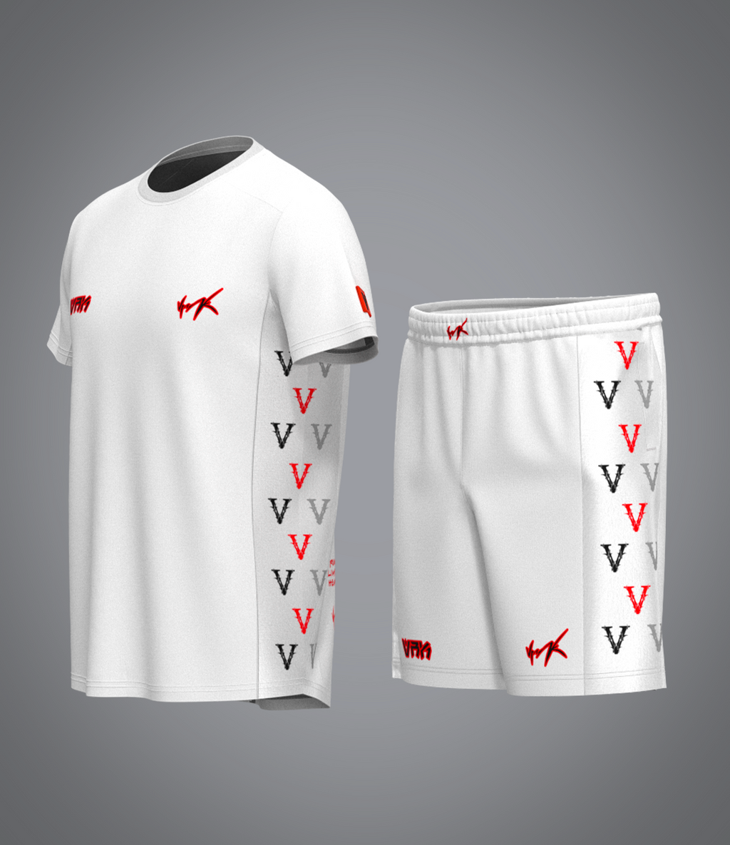 Ensemble Red Scarface Blanc