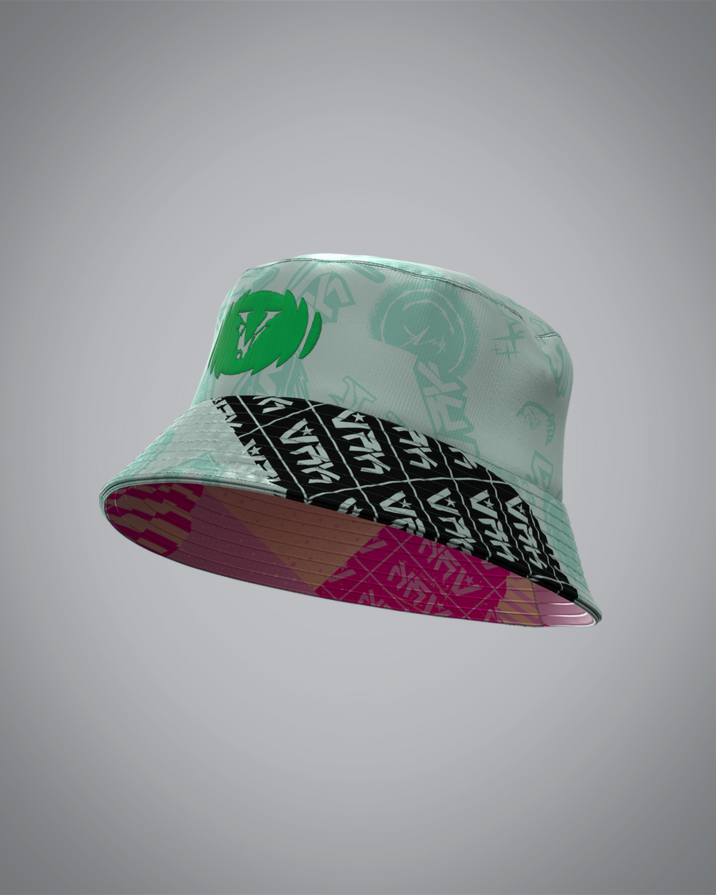 Bob Double face Pink Forest